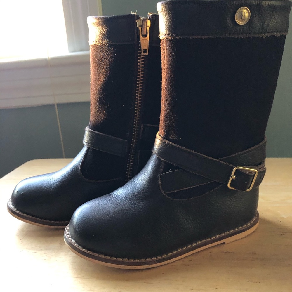 Janie and Jack Toddler Girl Leather Boots